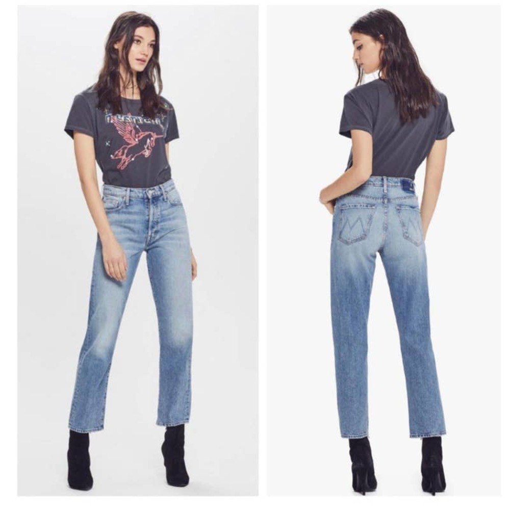 MOTHER SUPERIOR The Huffy Flood Jeans Wicked Wash Size 29 High Rise